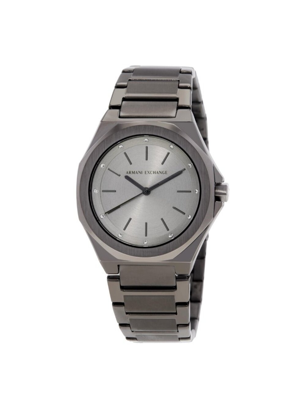 NWT Armani Exchange Andrea Quartz Grey Dial Ladies Watch